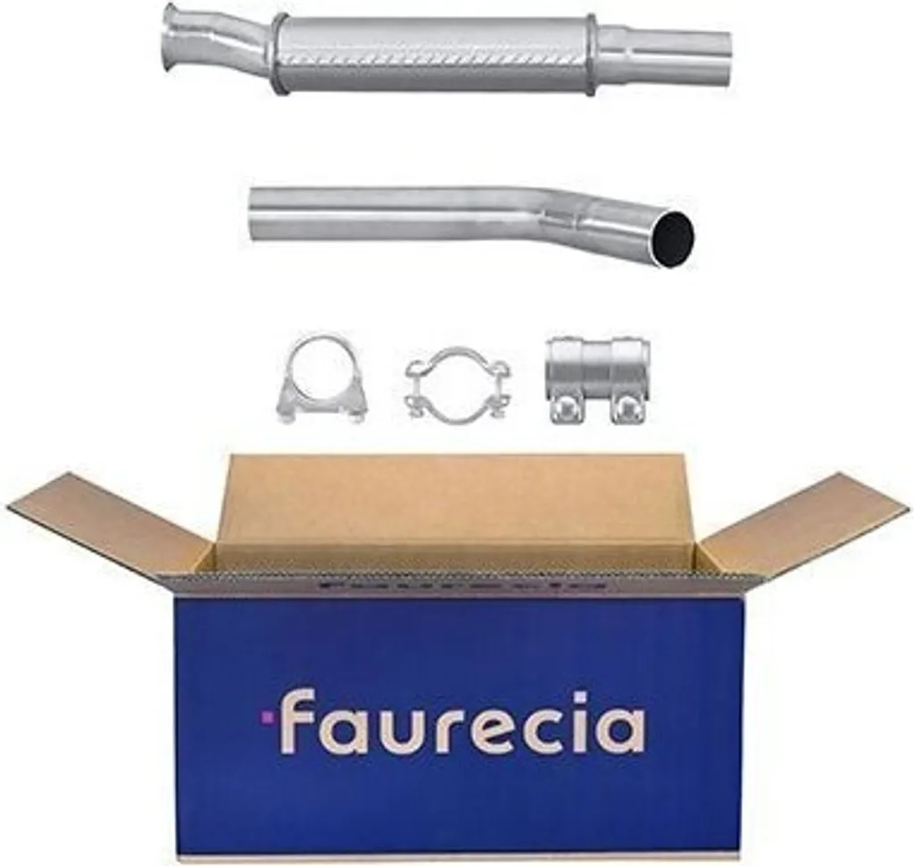 Silencieux d'échappement avant pour Renault Megane 1 - HELLA 8LB366