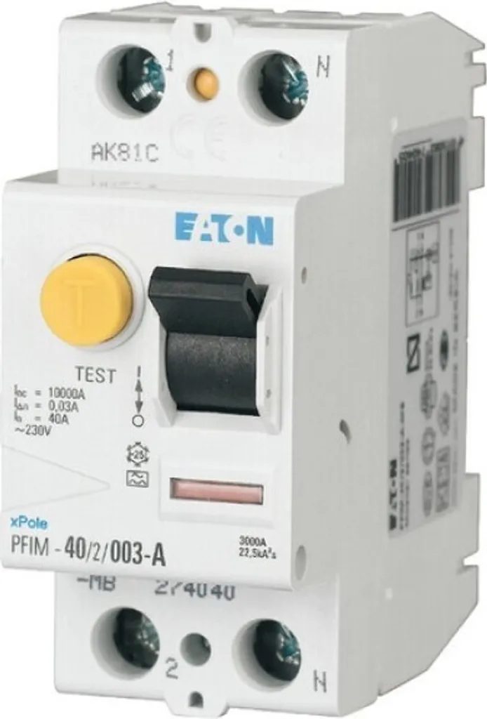 Interrupteur différentiel Eaton PFIM-25/2/01-A-MW pour tableau