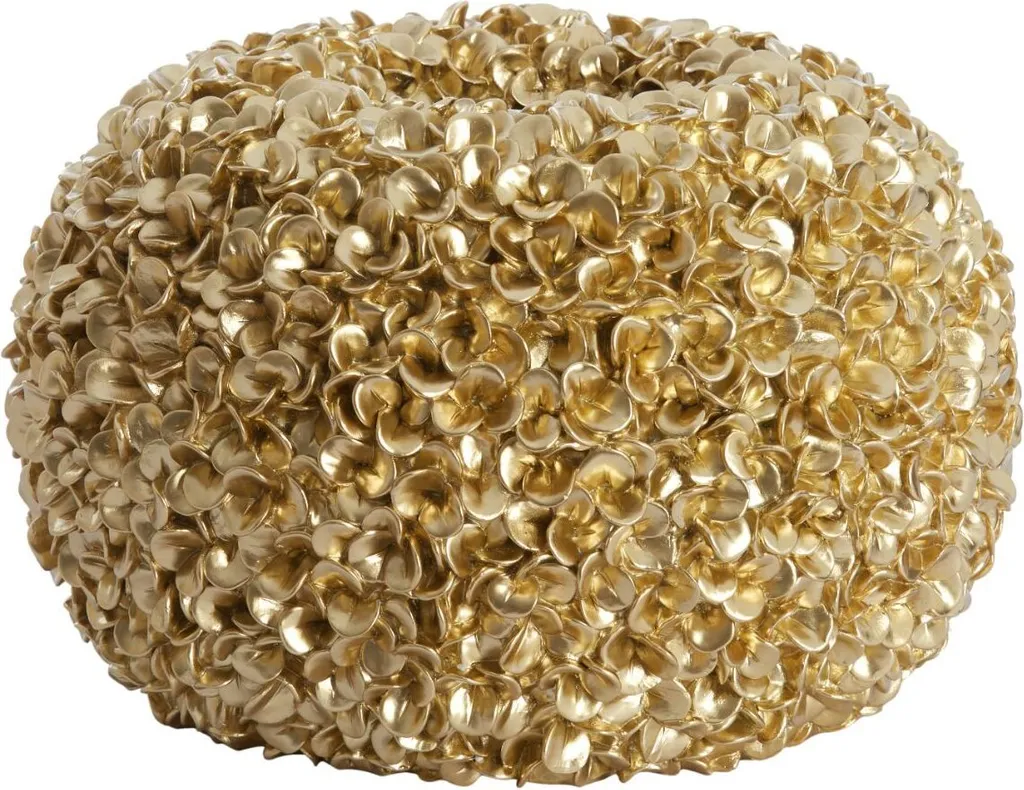 Grand vase décoratif doré Phylia Ø48 cm - Centre de table volumineux