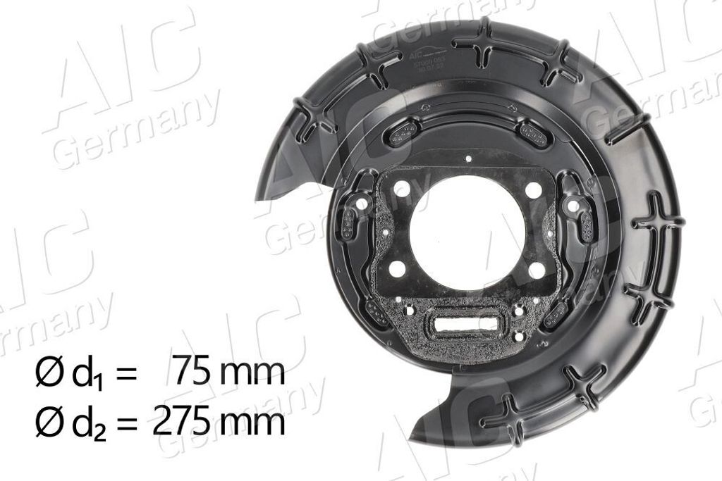 AIC Spritzblech Bremsscheibe für HYUNDAI i30 (FD) Hinten Rechts 57009 Ankerblech