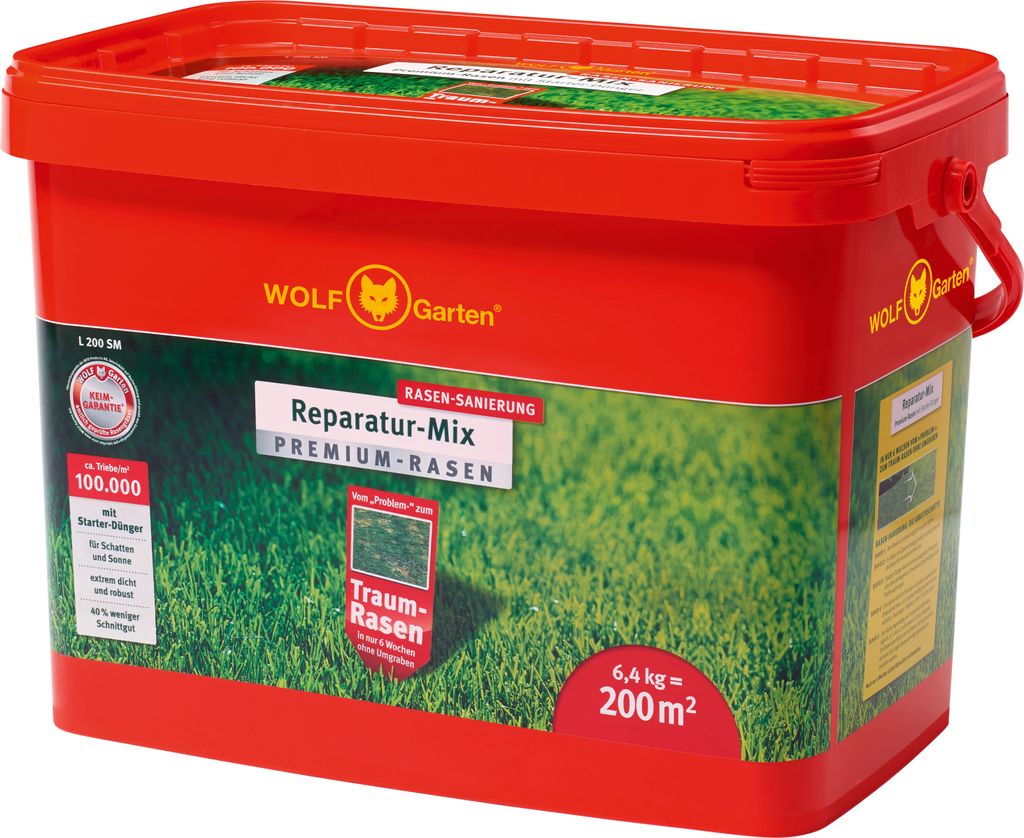 WOLF Garten Rasenreparatur Mix Premium mit Starter Dünger Produktbild 