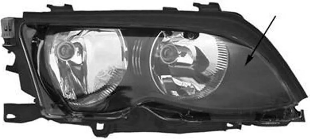 Faro Dx BMW Serie 3 E46 1998-2001 | Van Wezel Ricambio Certificato
