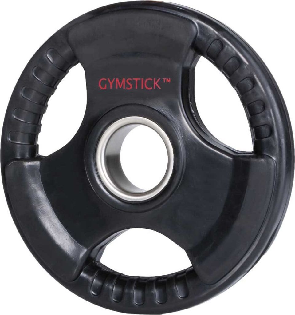 Gymstick Rubber 20kg Teller Schwarz 20 kg Schwarz 20 kg