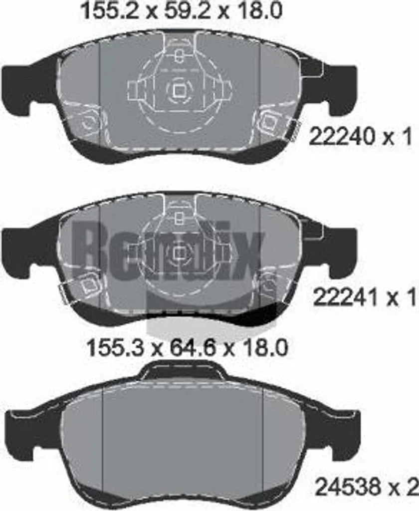 Plaquettes BENDIX BPD1309 : Stop aux bruits de freinage 500X Renegade