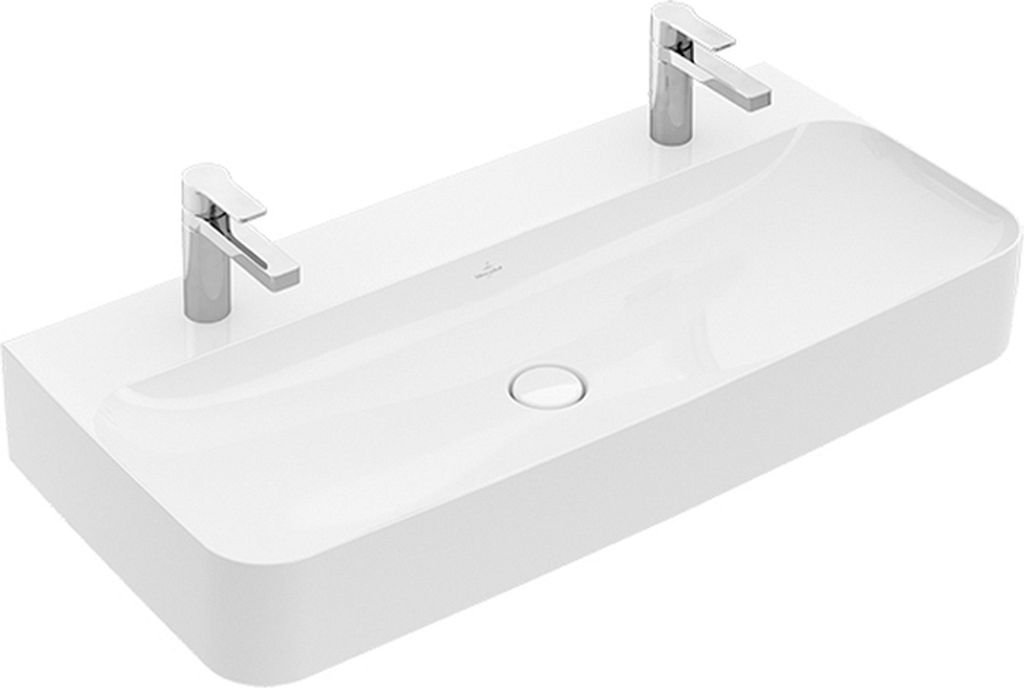 Villeroy & Boch Waschtisch FINION 1000 x 470 mm, ohne Überlauf Unterseite geschliffen weiß