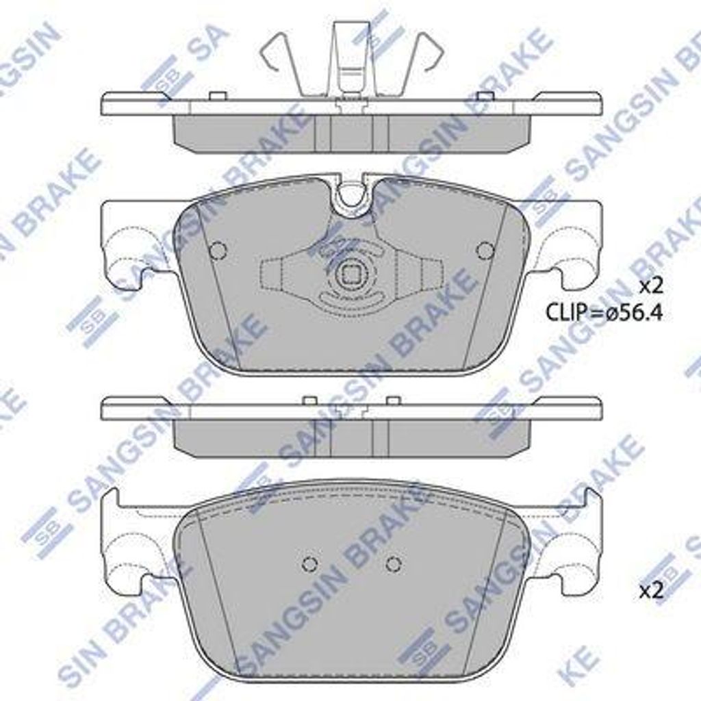 Hi-Q Bremsbeläge Satz Vorne Bremsklötze für VOLVO XC60 II (246) SP1867