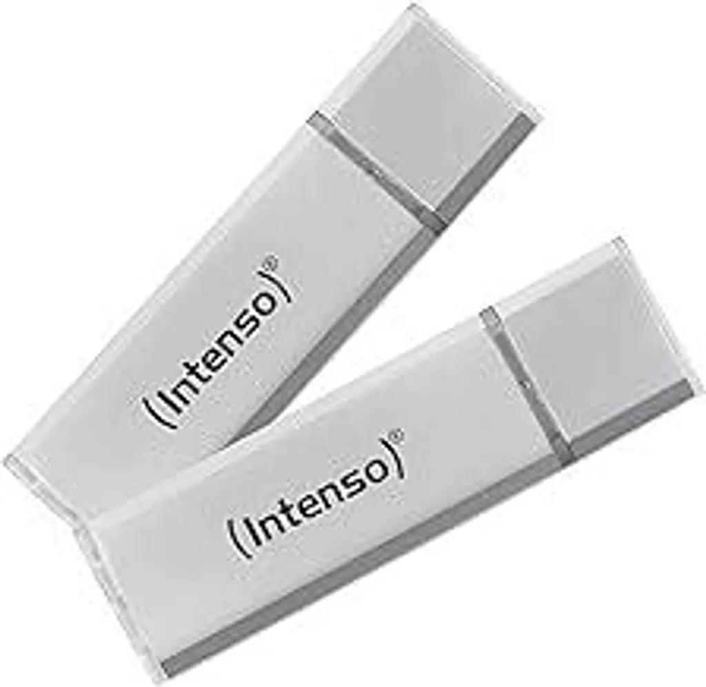Set 2 USB Intenso Ultra Line 32GB Argento per TV e Backup Casa