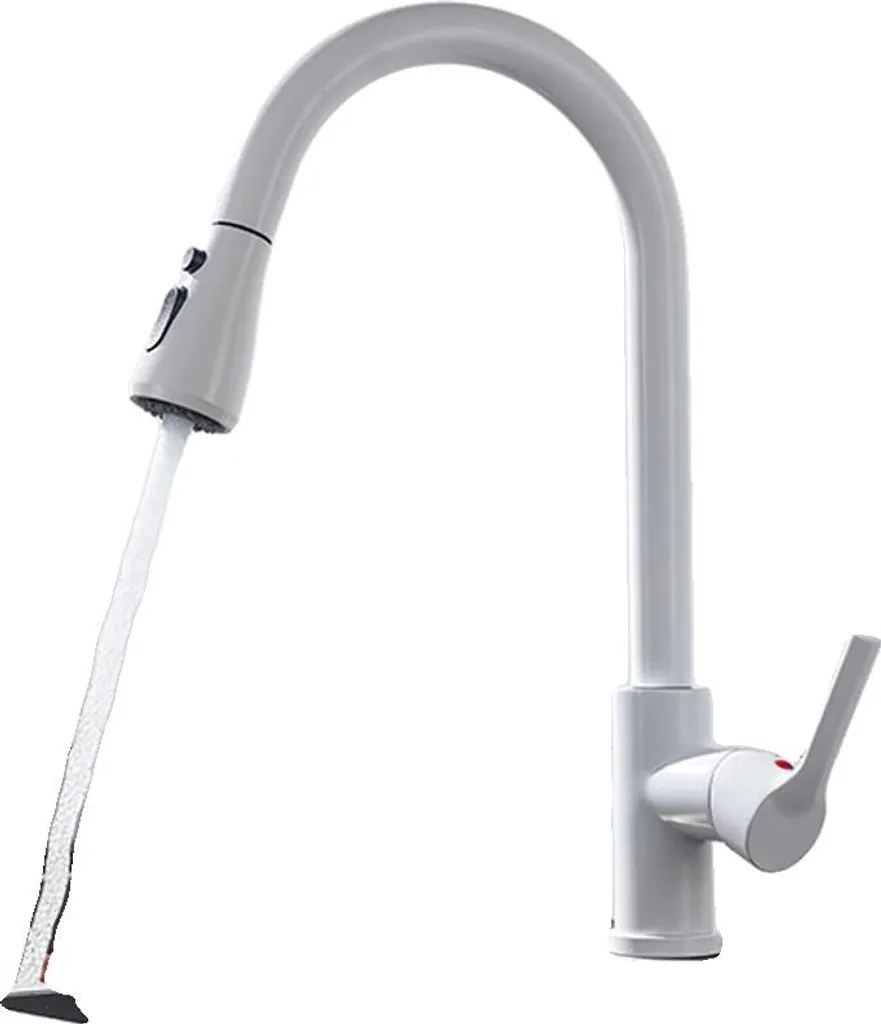 Miscelatore Lavello Cucina Bianco con Doccia Estraibile CF04043WHWM