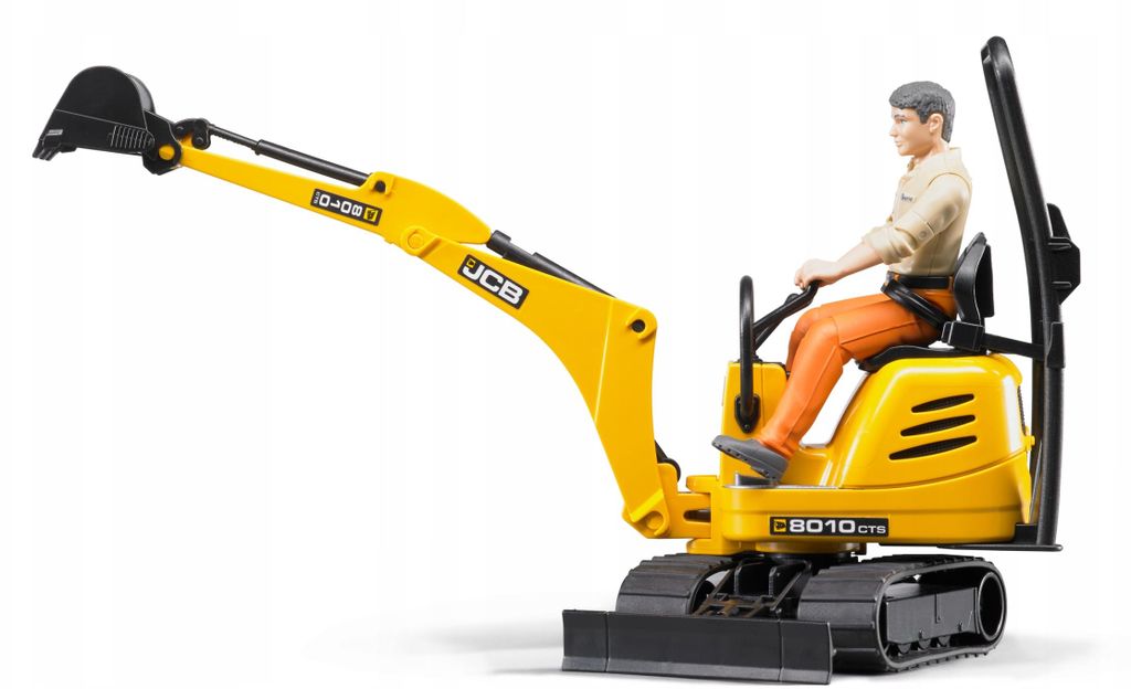 Bruder JCB 8010 CTS mikro rýpadlo a stavebný robotník Obrázok produktu 