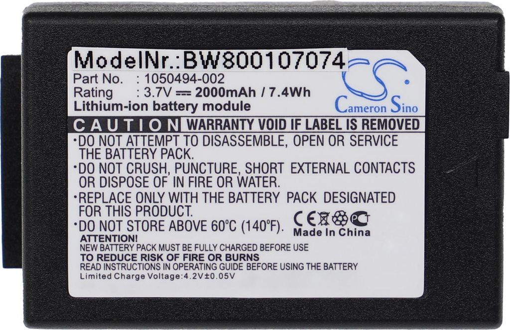 vhbw Akku kompatibel mit Motorola 3 Model C, 3 Model S Handheld Computer Scanner (2000 mAh, 3,7 V, Li-Ion)