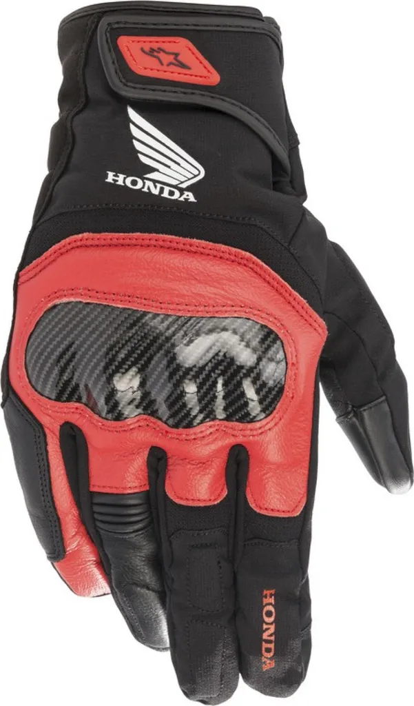 Gants Cuir Alpinestars SMX Z Drystar Honda avec Coque de Protection M