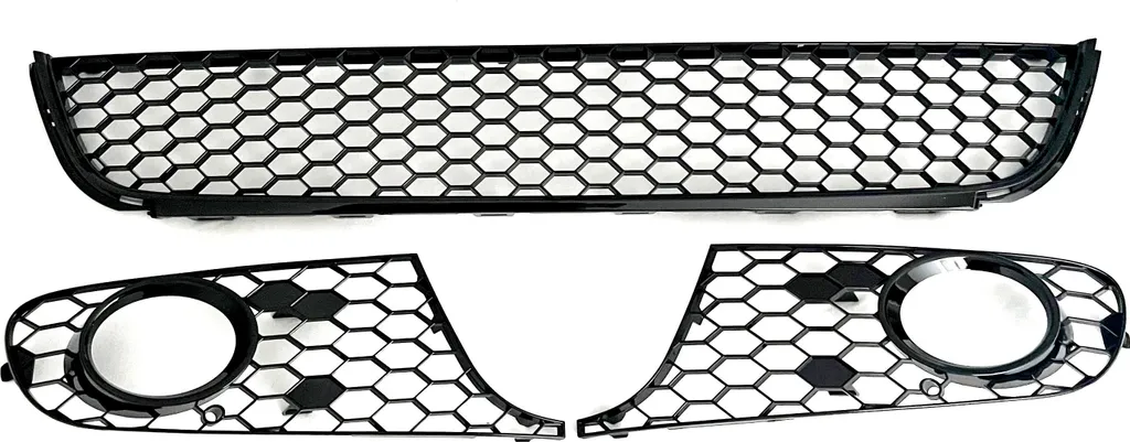 Set de Grilles de Pare-chocs Avant Style Nid d'abeille avec Accès Anti-brouillard
