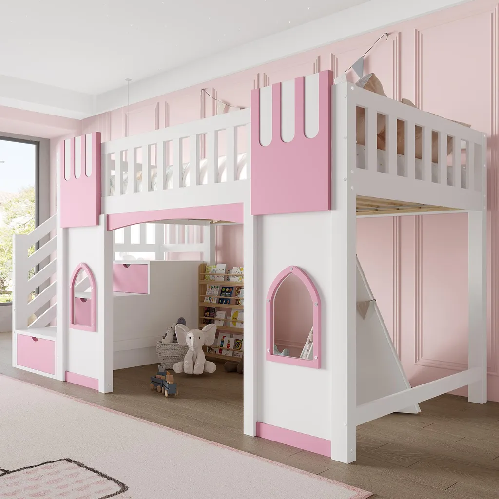 Lit combiné gain de place 90x200 cm pour optimiser une petite chambre