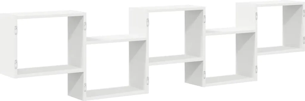 Scaffale a Cubo vidaXL 5 Scomparti Bianco - Arredo Versatile in Legno