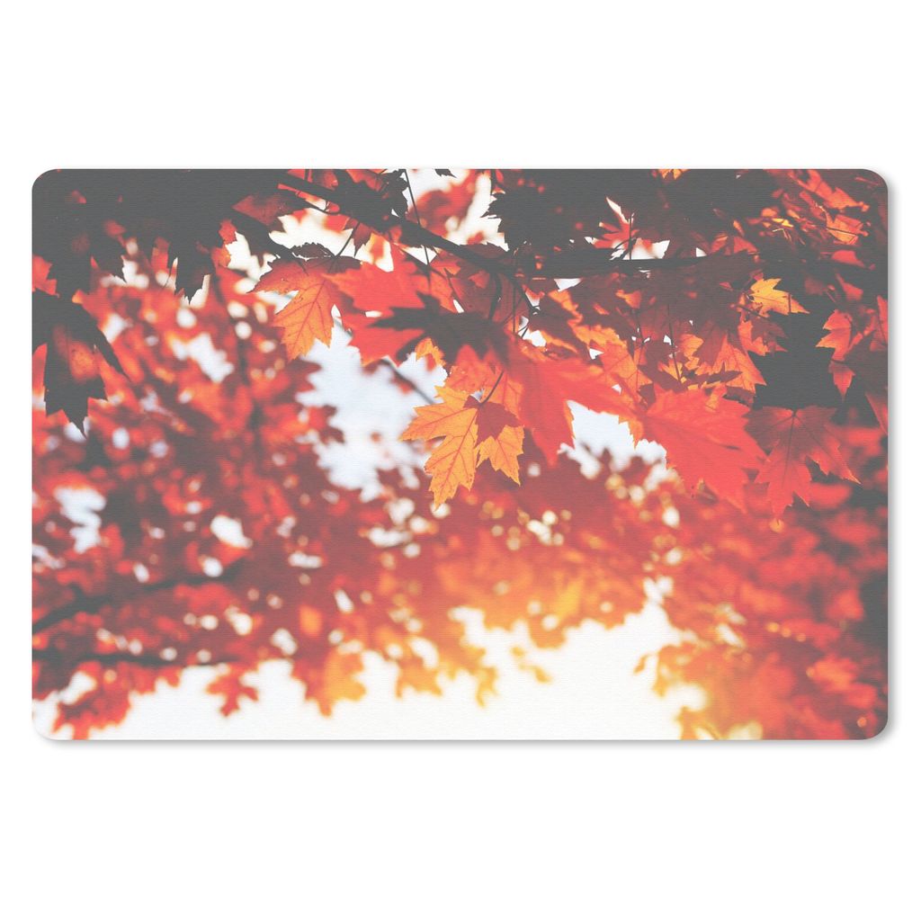 MuchoWow Mauspad Mousepad Herbstliche Blätter - Rustikale Dekoration - Sonne 27x18 cm - Mousepads - Maus Mat - Pad - Mausunterlage - Büroartike...