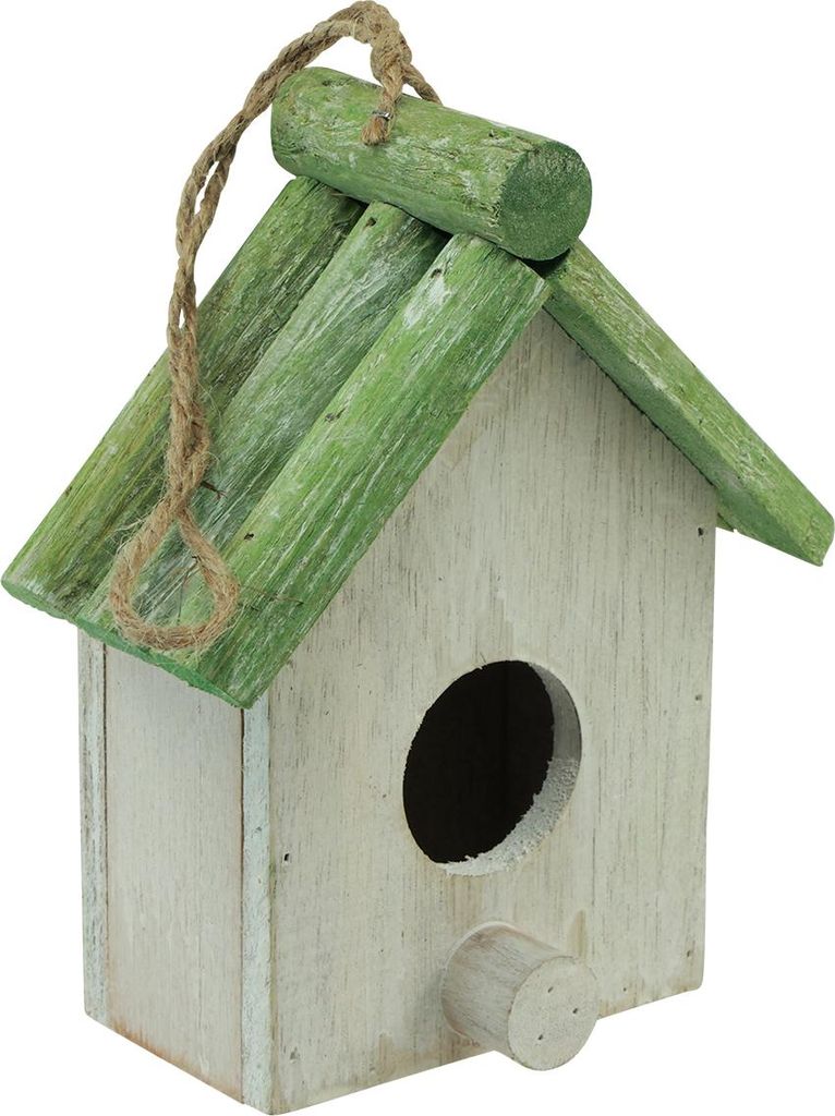 Dekoratives Hänge-Vogelhäuschen aus Holz mit rustikalem Charm