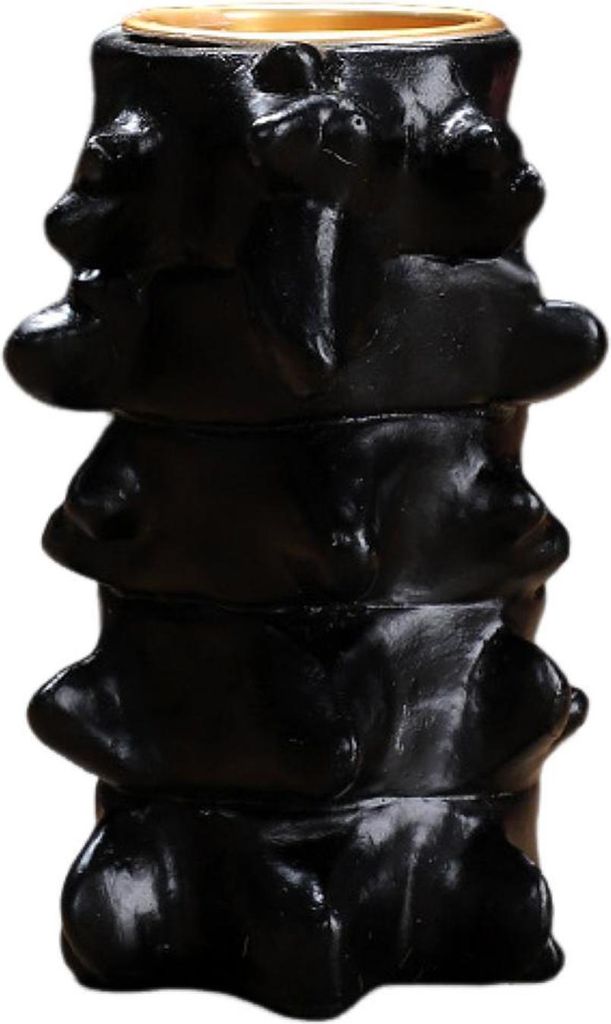 Halloween-Kerzenhalter, gruseliger Sensenmann aus Kunstharz, Skelett, menschliche Organstatue, Tisch-Teelichthalter für Zuhause, Büro, Küche, Ka...