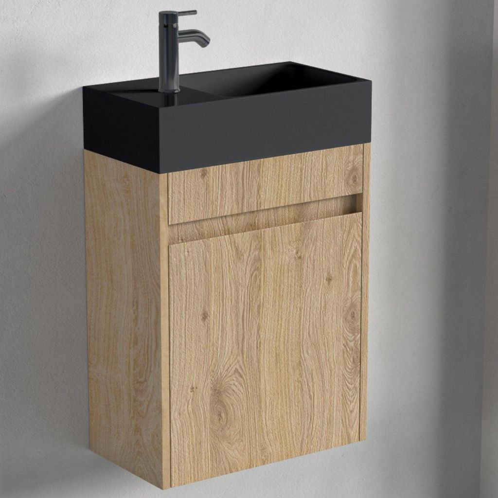 LOMAZOO Toilettenmöbel helles Eichenholz - Wc Möbel - Produktbild 
