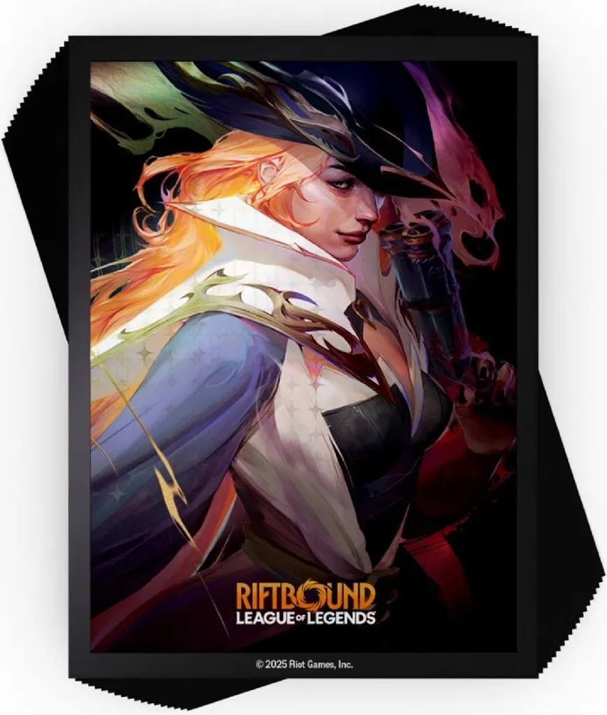Pack 100 Sleeves Riftbound Miss Fortune pour Protéger Deck LoL TCG Art
