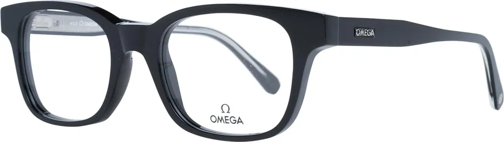 Omega OM5004-H 001 Monture Optique Homme Noire avec Verres de 52mm