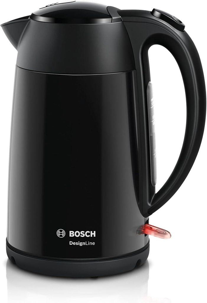 Kabelloser Wasserkocher 1,7L aus Edelstahl mit Tassenanzeige, 2400W, spritzfreies Ausgießen, Abschaltautomatik, Überhitzungsschutz, Lift-Switch-off
