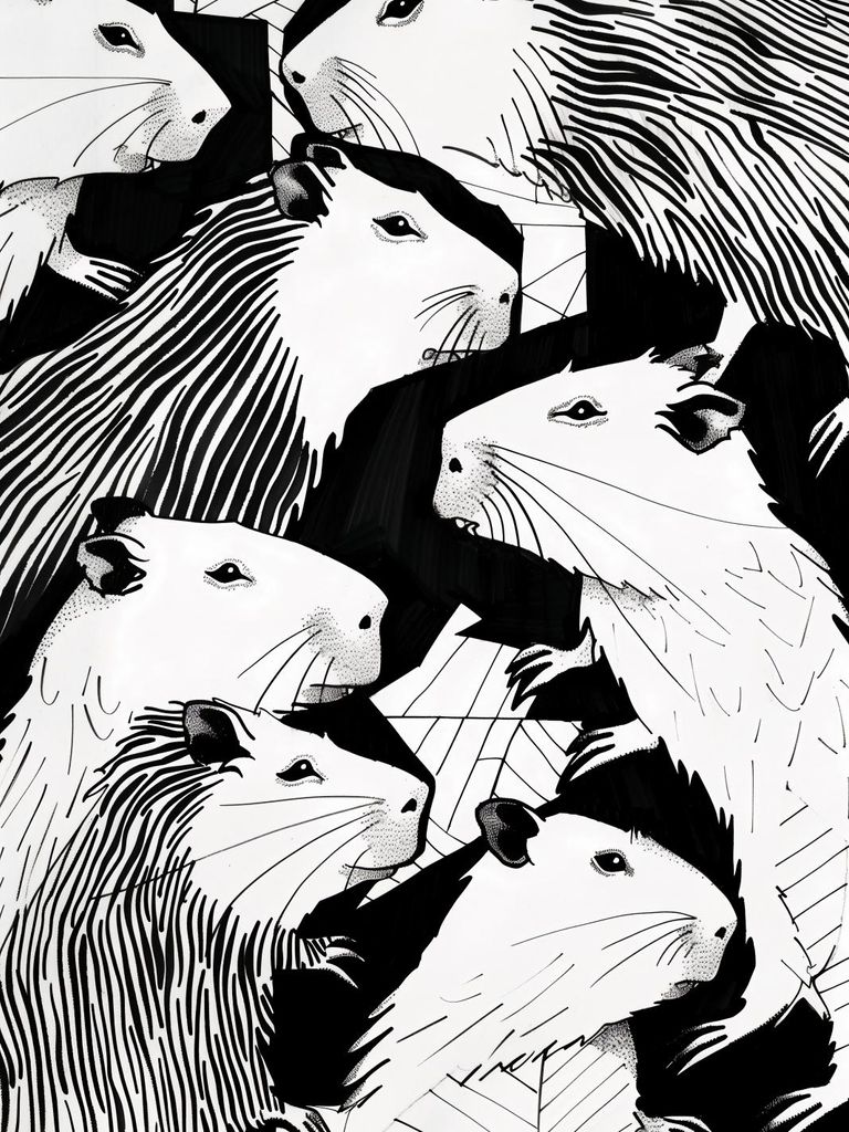 Plakat 15x20cm Plaudernde Murmeltiere