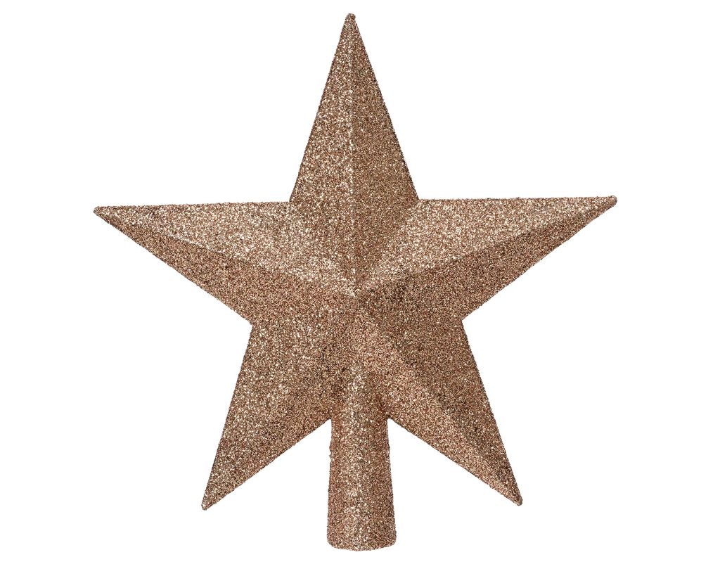 Decoris Weihnachtsbaumspitze – Rosa Schneeflocke Mit Glitzer, Bruchsicher, Ca. 20,5 Cm