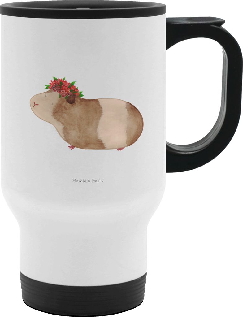 Mr. & Mrs. Panda To Go Becher Meerschweinchen Weisheit - Weiß - Geschenk, Kaffeebecher, Motivation, Wunder, Teebecher, Edelstahl Trinkbecher, Spru...