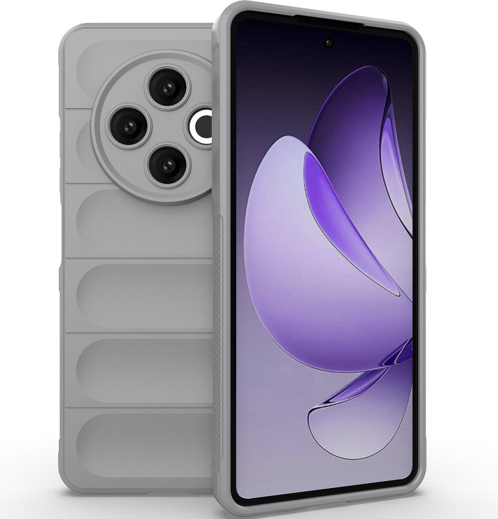 Handyhülle für Tecno Spark 30 4G Weich TPU Silikon Stossfest Anti-rutsch Hülle Grau