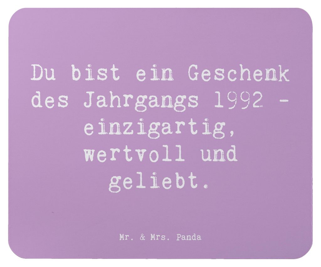 Mr. & Mrs. Panda Mauspad Spruch 1992 Geburtstag Geschenk - Produktbild 