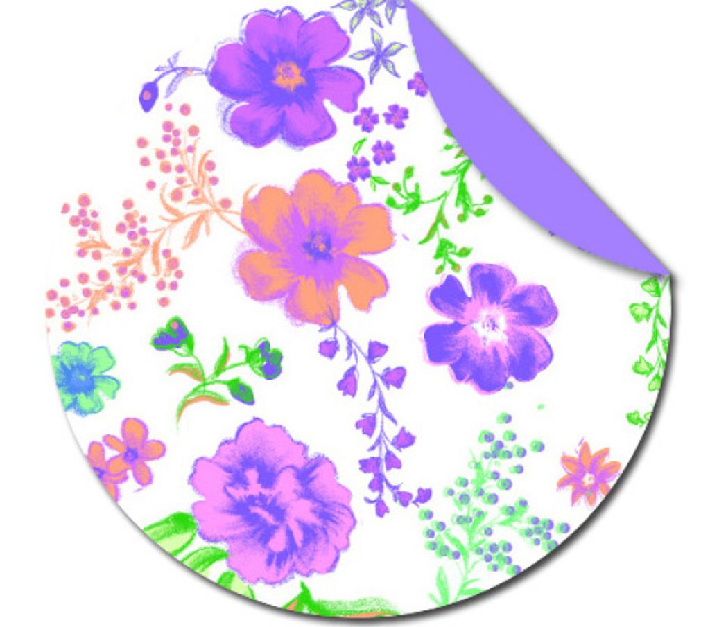 Faltblätter Florentine Romance 80g/qm 10cm rund VE=65 Blatt Motiv 02