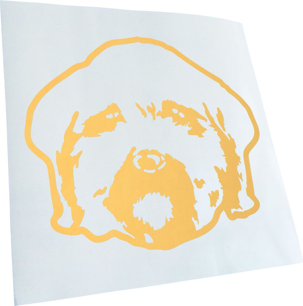 Kiwistar - Autoaufkleber - Maltipoo Hund - Creme - 40x33cm - Aufkleber für Auto, Laptop, Fahrrad, LKW, Motorrad Mehrfarbig JDM Decal Racing