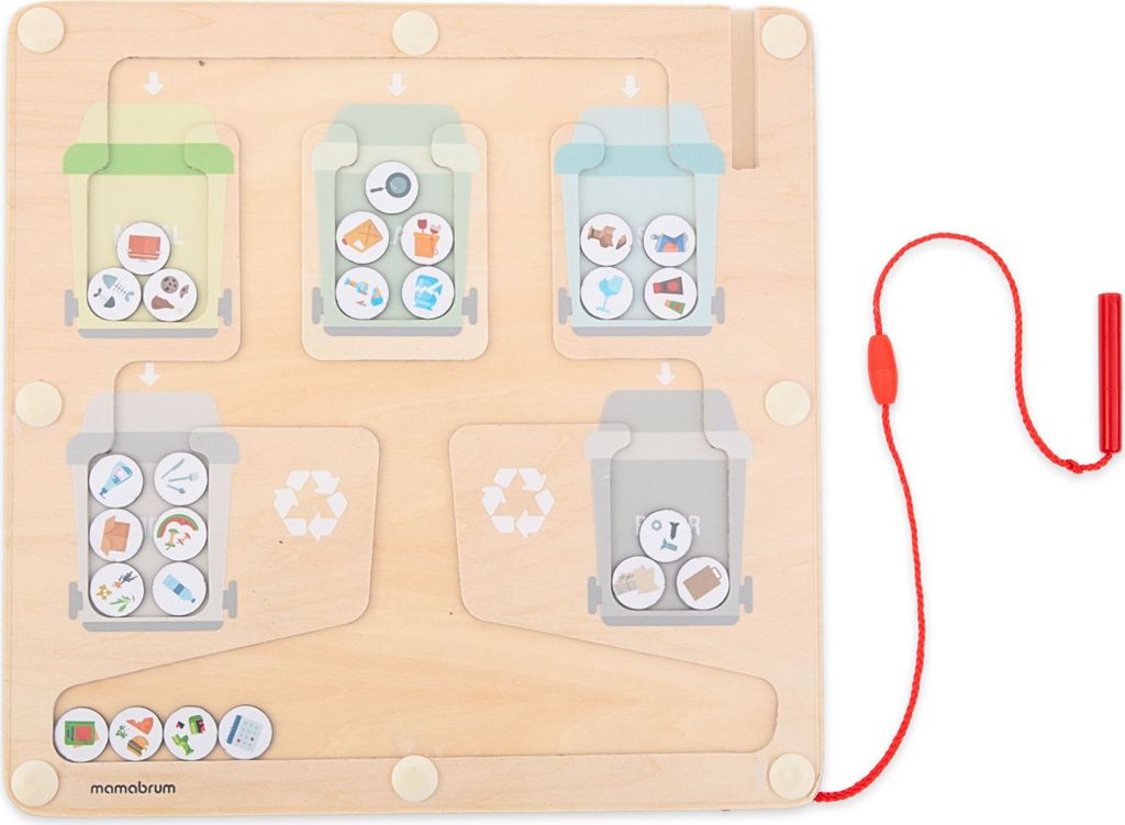 Motorikspiel für Kinder – Magnetisches Recycling-Lernspiel Produktbild 