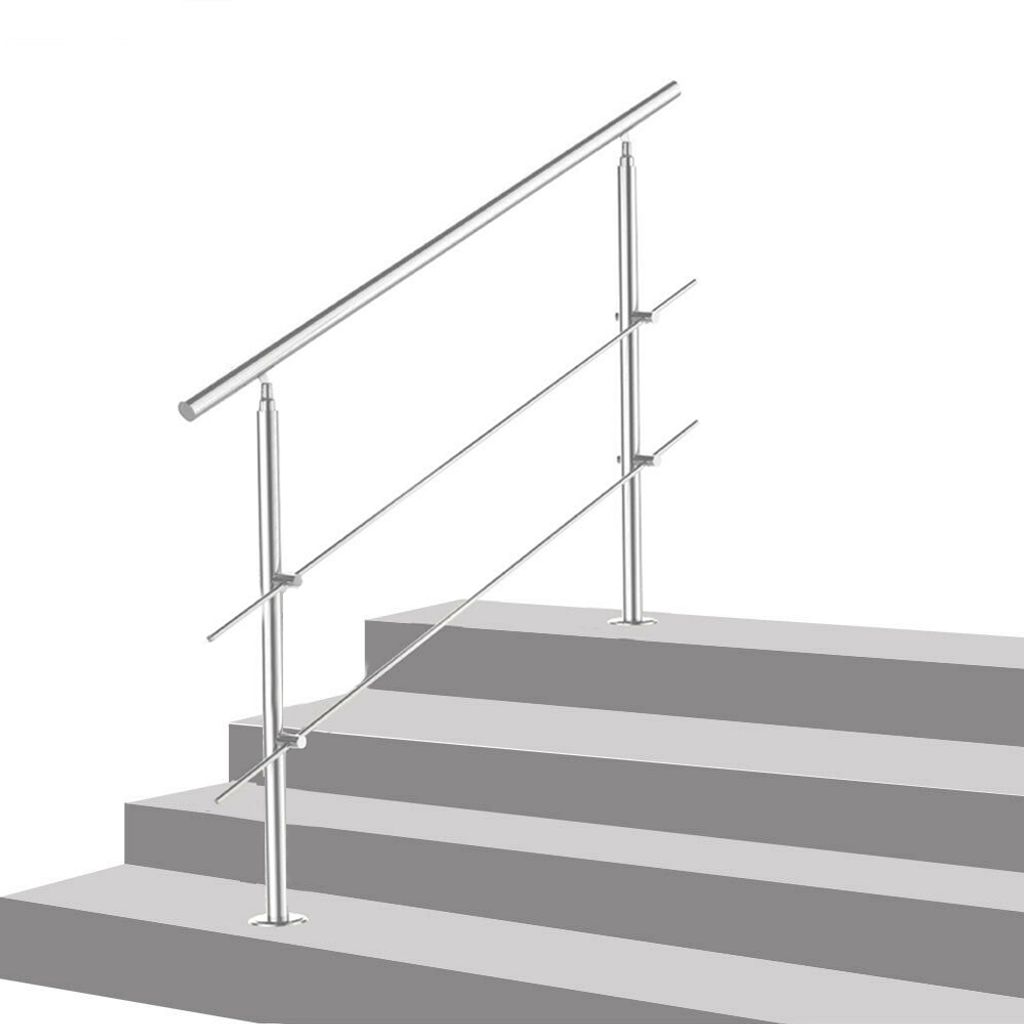 Geländer Edelstahl Handlauf Treppengeländer Balkongeländer Treppe Innen&Außen 