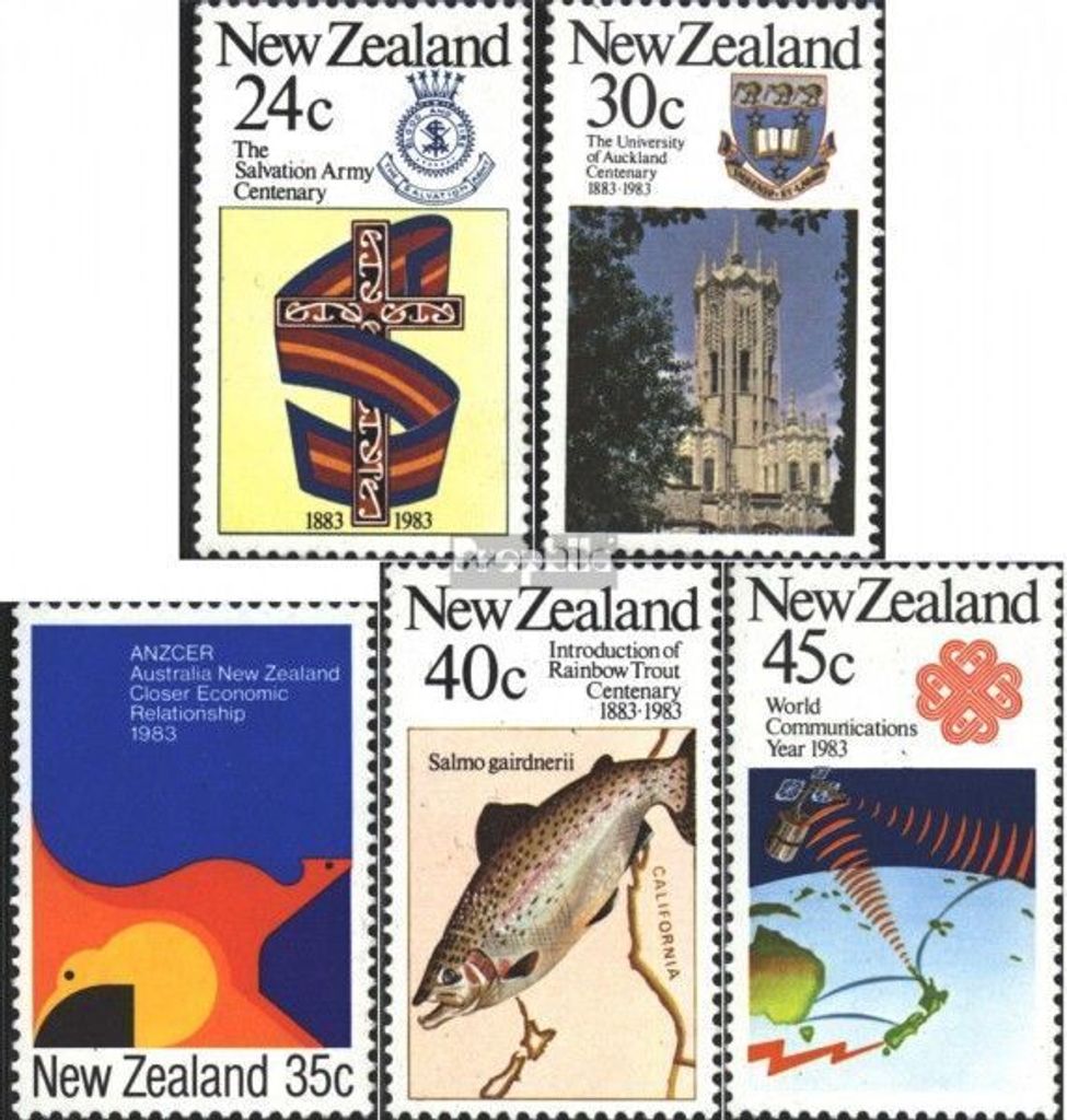 Briefmarken Neuseeland 1983 Mi 861-865 (kompl.Ausg.) Produktbild 