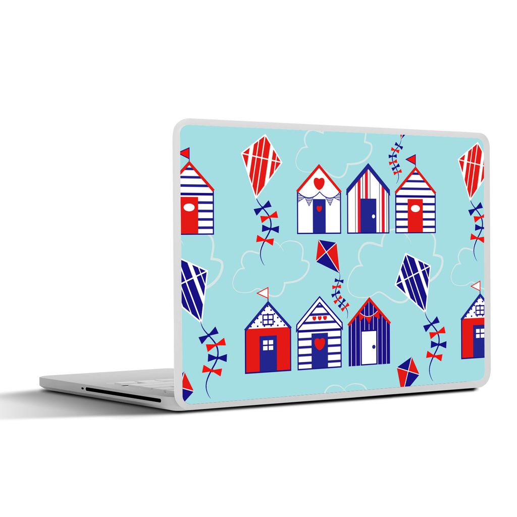 MuchoWow Laptop Aufkleber Sticker Cover Strand - Drachen - Muster 25x18 cm - Laptop-Deko
