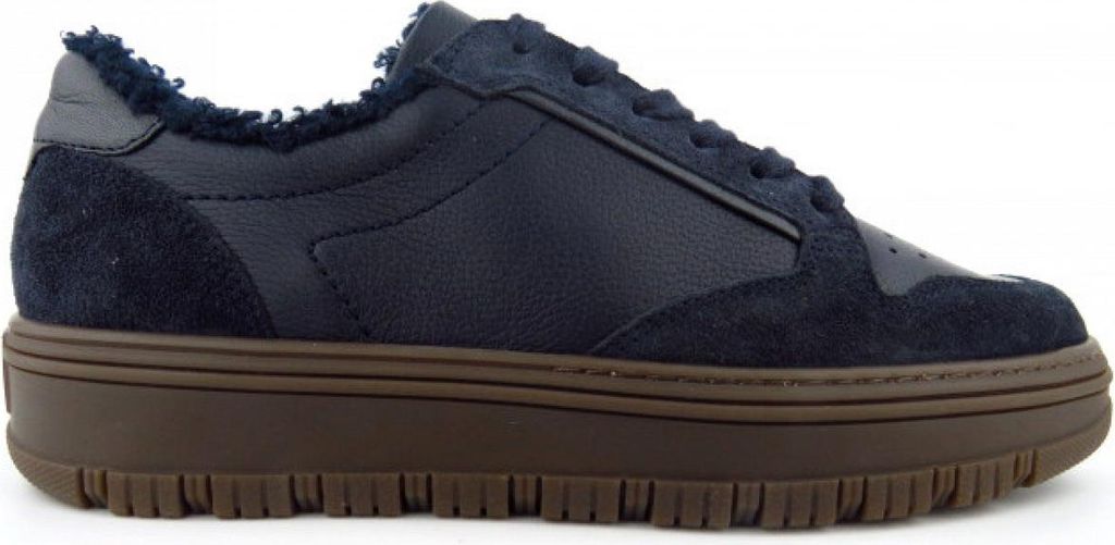 Paul Green Nubuk Calf space sportlicher Schnürer Blau in Gr. 41