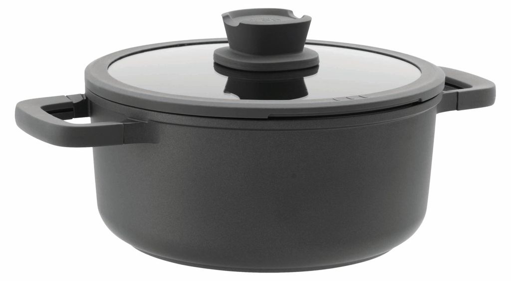 BergHOFF Leo Stone+, 4,4 l, Schwarz, Aluminium, Keramik, Produktbild 