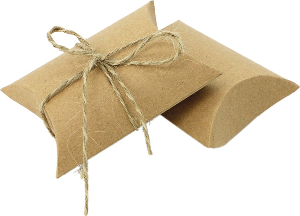 Kraft Papier Candy, Geschenk-Box Kissen Box für Hochzeit Geburtstag Party 50 - Pillow Shape 50PCS