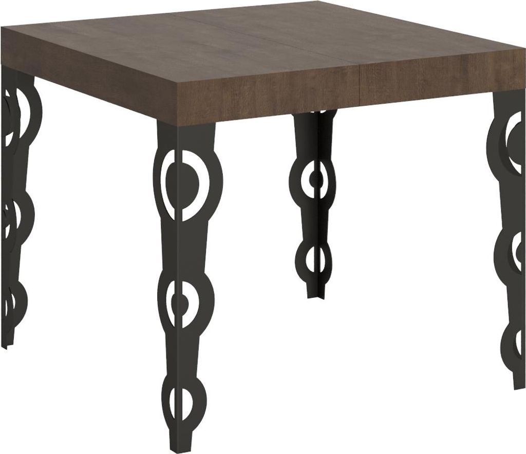 ITAMOBY - Ausziehtisch 90/246x90 cm Karamay Nussbaum Tischbeine Anthrazit