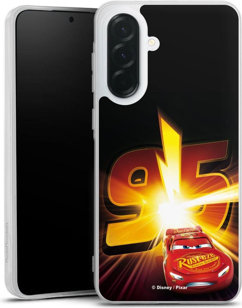 DeinDesign Handyhülle für Samsung Galaxy A36 5G Silikon Hülle Case Smartphone Schutzhülle Cars Lightning Mcqueen 95 Offizielles Lizenzprodukt