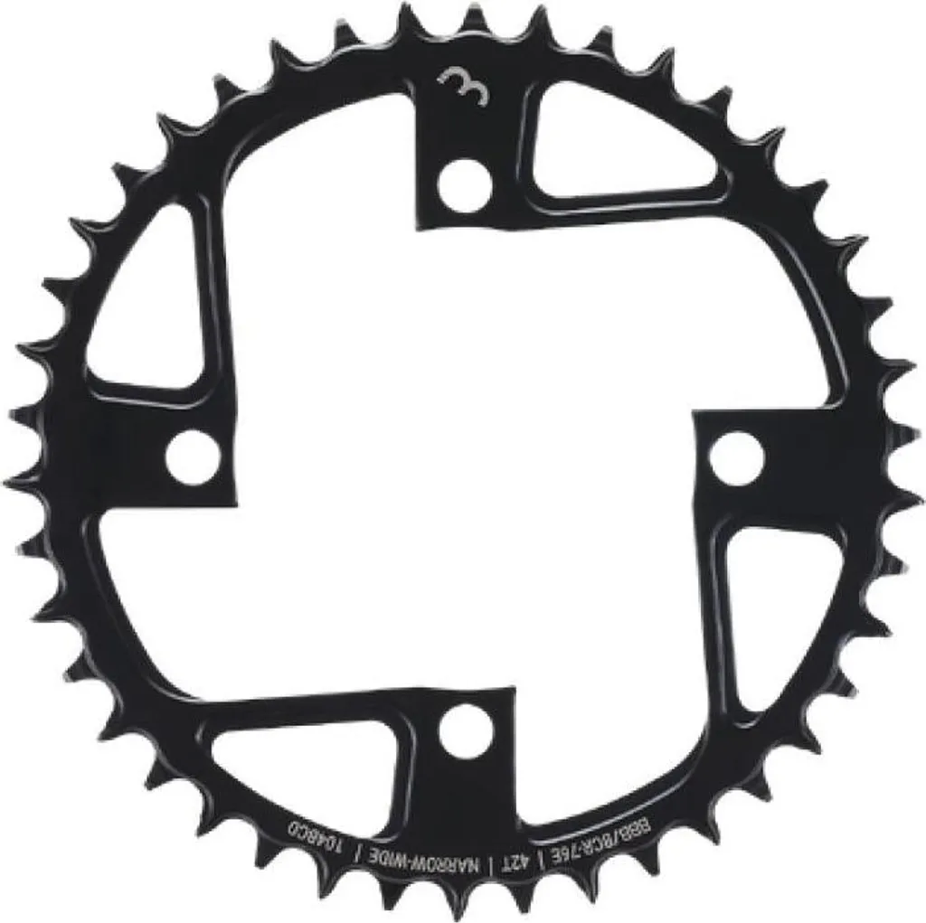 Plateau Anti-Déraillement 42 Dents pour Moteur Vélo Électrique 104mm