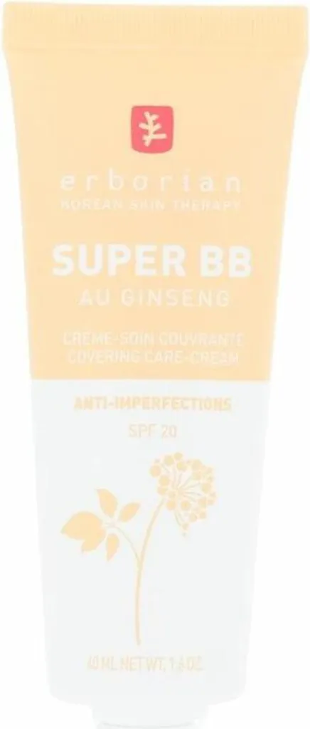 Erborian Super BB Crème au ginseng couvrante pour le visage teinte nude 40ml - 4