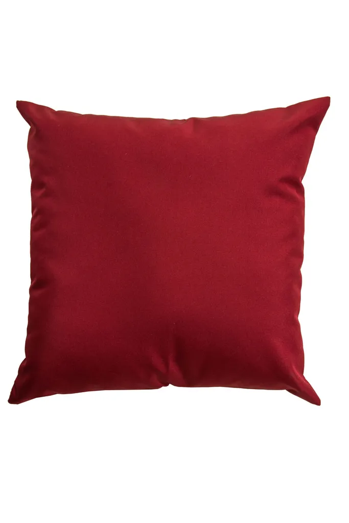 Coussin de décoration rouge rubis 45x45 cm CLP pour salon et chambre
