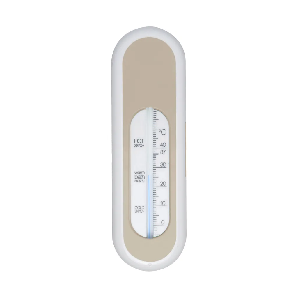 Thermomètre de bain Bebe-Jou Taupe : la température d'eau idéale bébé