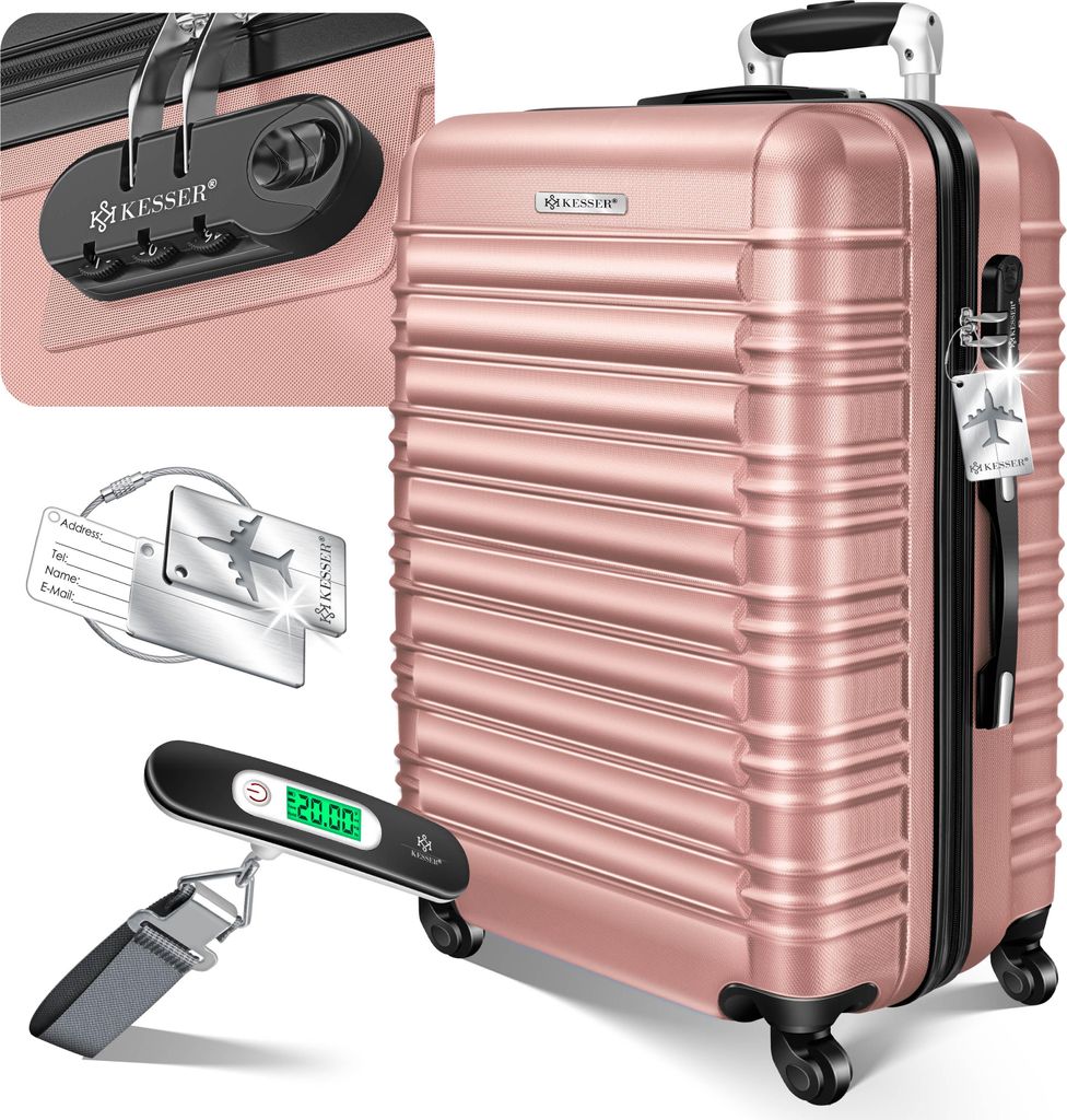KESSER® Reisekoffer Hartschalen Koffer mit Zahlenschloss, Produktbild 