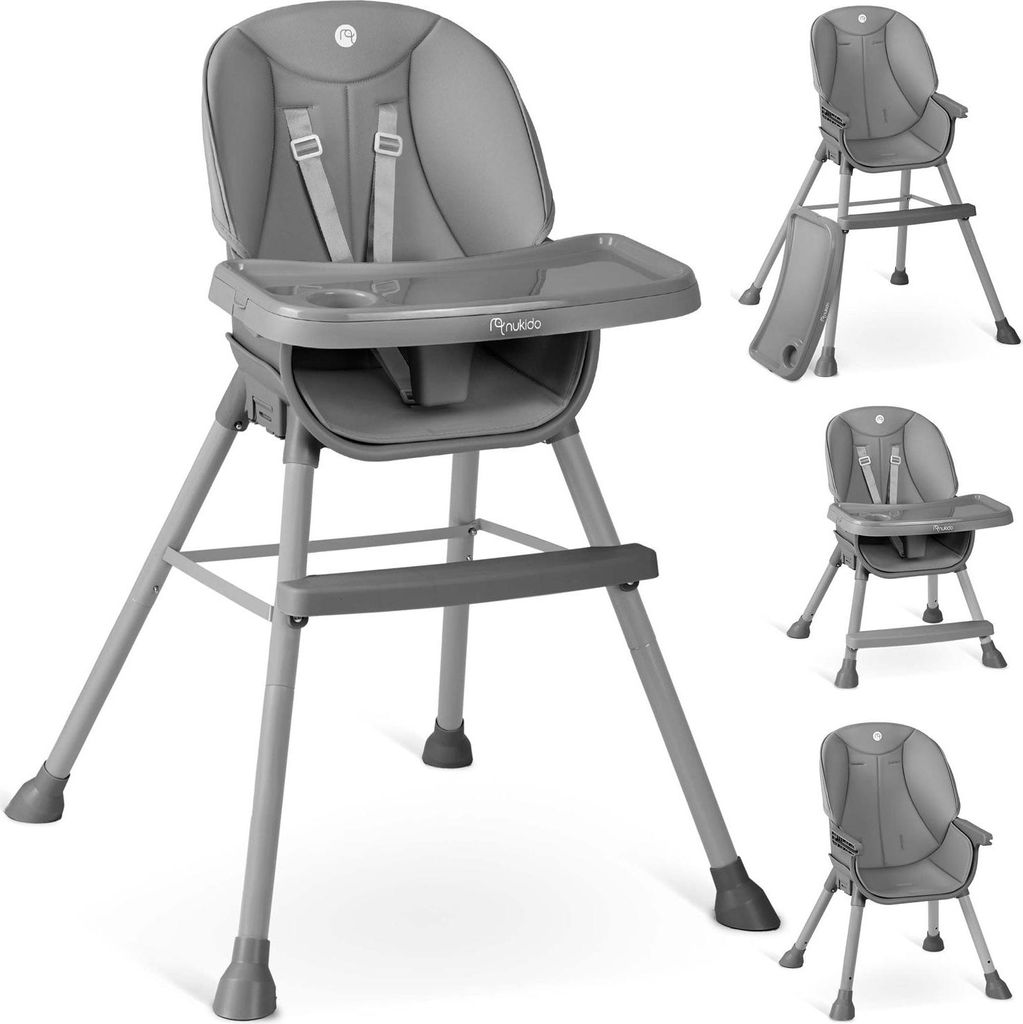 Nukido Tilo Fütterungsstuhl, grau