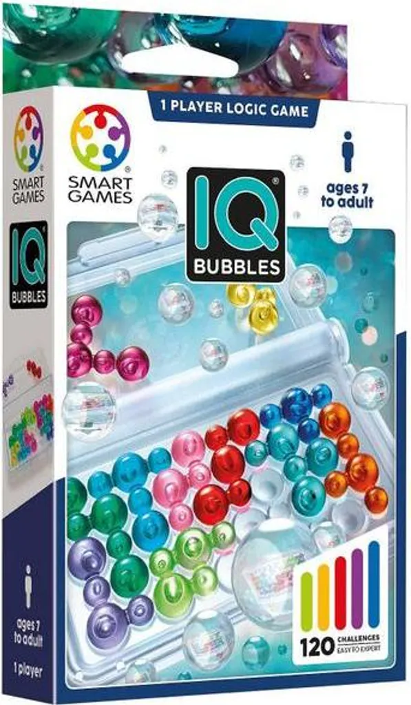 IQ-Bulles Jeu de Logique et de Réflexion Compact avec 120 Défis Captivants