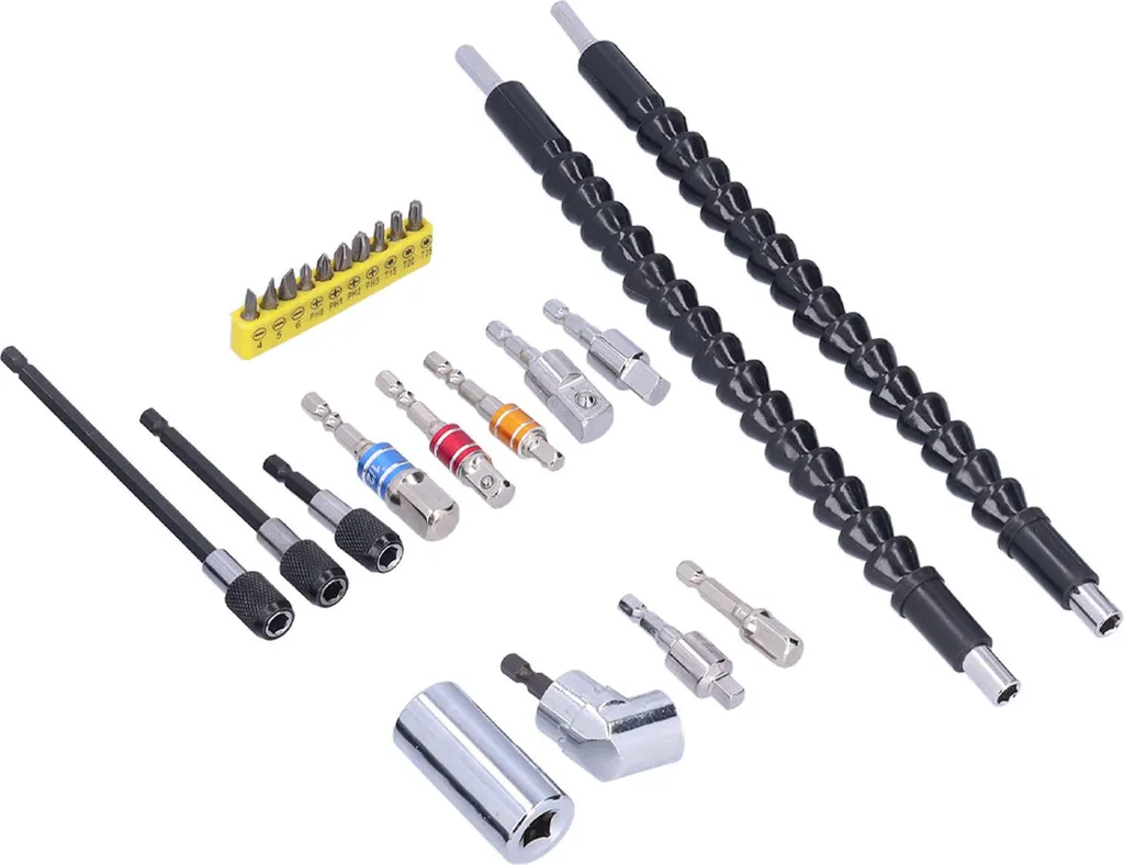 Rallonge Pliable Flexible Inox 90 Degrés, Pour Perceuse Visseuse
