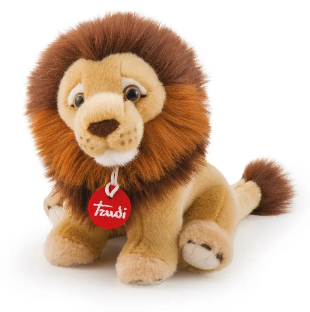 Peluche Lion pour Enfant Narciso Trudi Doudou Doux et Moelleux 16 cm